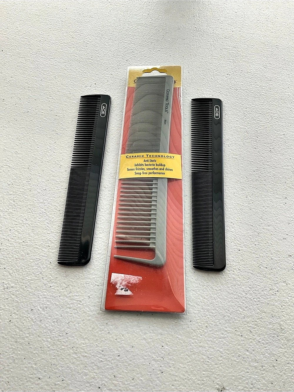 Ceramic Tools Ceramic Professional Styling Comb /Ace 3-Piece Comb Set